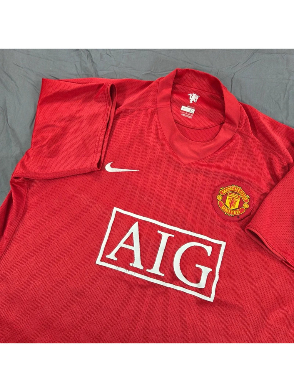 iconic Manchester United home jersey